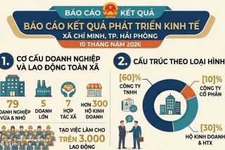 Xã Chí Minh có thêm 15 doanh nghiệp thành lập mới trong 10 tháng năm 2026