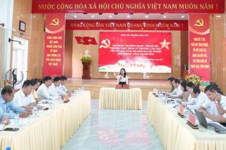 Đà Nẵng: Thường trực Đảng uỷ phường Hải Vân làm việc với các chi, đảng bộ khối doanh nghiệp