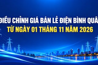 Điều chỉnh giá bán lẻ điện bình quân từ ngày 1/11/2026