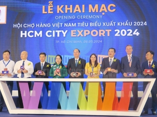 450 gian hàng tại Hội chợ hàng Việt Nam tiêu biểu xuất khẩu năm 2024 tại TP. Hồ Chí Minh