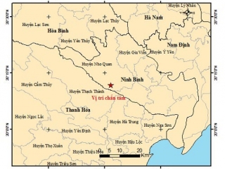 Động đất mạnh 3.4 độ richter ở Ninh Bình gây rung lắc