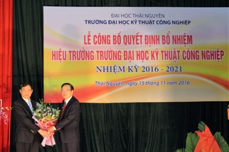 Đại học Thái Nguyên: Bổ nhiệm hiệu trưởng Trường ĐH Kỹ thuật Công nghiệp