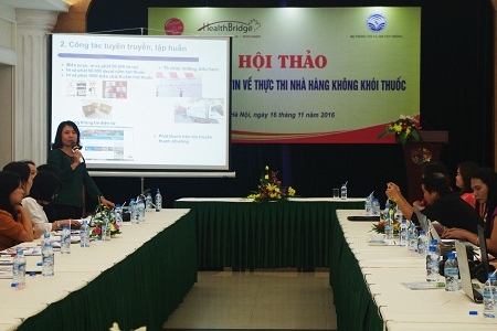 Hướng đến nhà hàng không khói thuốc