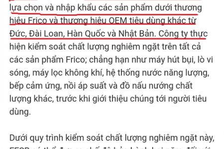 Công ty TNHH TBNT cao cấp: Giới thiệu, quảng bá thương hiệu sản phẩm có đúng sự thật?