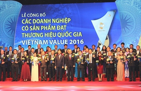 Vinh danh 88 doanh nghiệp Thương hiệu quốc gia 2016