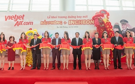 Hãng hàng không Vietjet Air: Khai trương đường bay Hải Phòng – Seoul (Hàn Quốc)