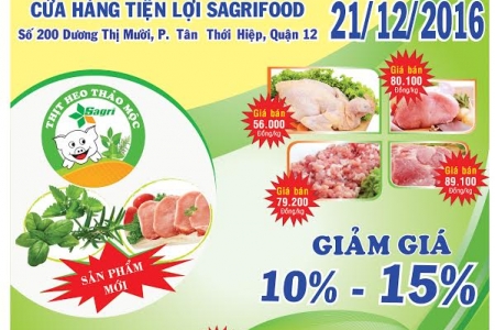 Sagrifood Khai trương Cửa hàng Tiện lợi tại Quận 12.