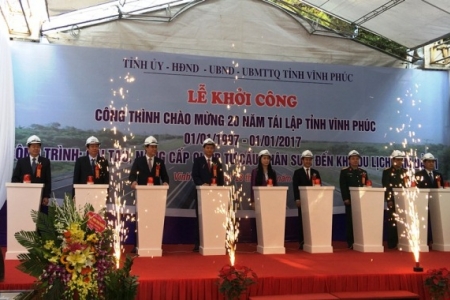 Vĩnh Phúc: Khởi công công trình chào mừng 20 tái lập tỉnh