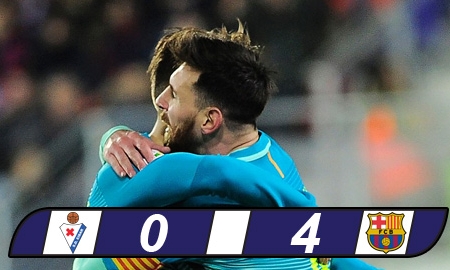 Nghiền nát Eibar, Barca gây áp lực lên Sevilla và Real