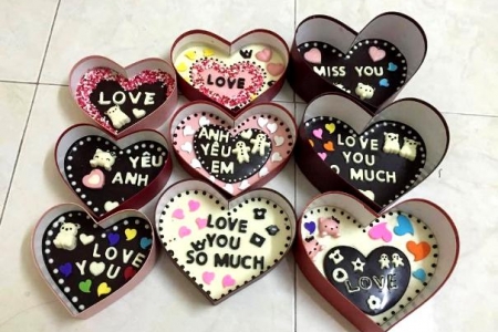 Quà tặng Valentine 2017: Đa dạng socola handmade ‘siêu độc đáo’