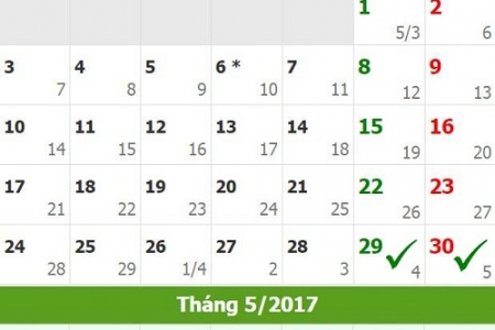 Dịp lễ 30/4 & 1/5: Cán bộ, công chức được nghỉ 4 ngày