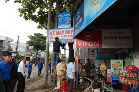 TP. Pleiku (Gia Lai): Đồng loạt ra quân lập lại trật tự đô thị