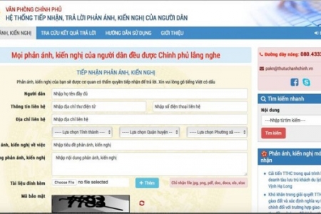 Phản ánh, kiến nghị của người dân sẽ được Chính phủ tiếp nhận, trả lời
