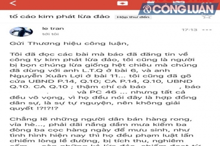 Bài 12 - Vụ DN Kim Phát: Công ty CP Địa ốc Kim Phát đã trả lại tiền cho khách hàng?