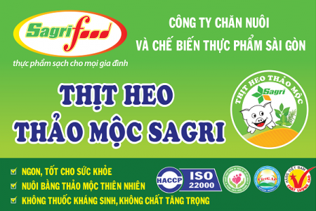 Thịt heo Thảo mộc Sagri VietGAP có mặt tại hệ thống Aeon Citimart và hệ thống Zakka Mart