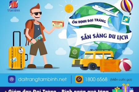 Đại tràng Tâm Bình: Ổn định đại tràng, sẵn sàng cho những chuyến du lịch