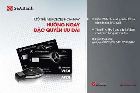 SeaBank ưu đãi cho khách hàng mở thẻ Mercedes Platinum