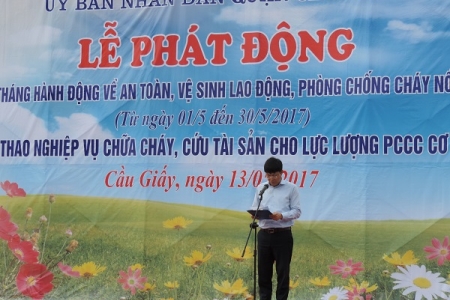 Quận Cầu Giấy (Hà Nội): Tổ chức Tháng hành động về an toàn, vệ sinh lao động, phòng chống cháy nổ