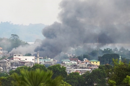 Nổ lớn rung chuyển thành phố Marawi của Philippines