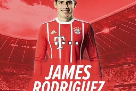 Sốc James Rodriguez chính thức gia nhập Bayern Munich theo dạng cho mượn