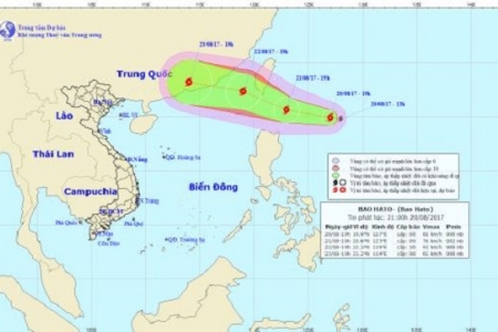 Dự báo thời tiết ngày 21/08: Xuất hiện bão trên Biển Đông