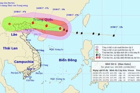 Ảnh hưởng bởi bão số 6, miền Bắc sắp mưa rất to