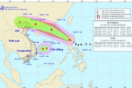 Bão Pakhar chưa kịp tan, Biển Đông lại xuất hiện áp thấp nhiệt đới