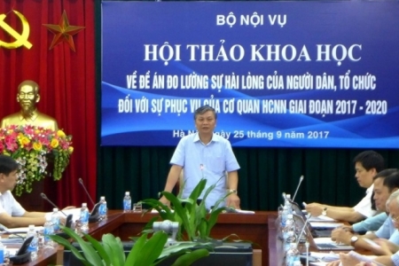 Lấy ý kiến đóng góp về việc phục vụ của cơ quan HCNN, giai đoạn 2017 - 2020