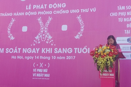 Bộ Y Tế phát động Chiến dịch “tầm soát ung thư vú ngay sau khi sang tuổi 40”