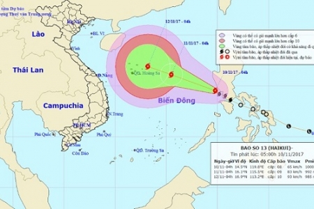 Chưa khắc phục xong hậu quả của bão số 12 thì biển Đông bị bão số 13 uy hiếp