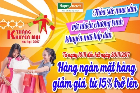 Tưng bừng khuyến mại lớn mừng sinh nhật Hapromart tròn 11 tuổi