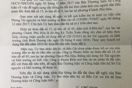 Bình Dương: Rao bán DA phân lô đất nền chưa có hồ sơ pháp lý thăm dò thị trường?