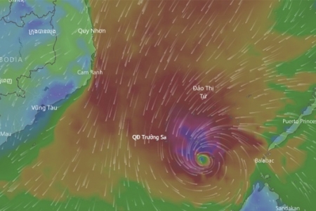 Bão số 16 sẽ di chuyển tiến sâu vào đất liền