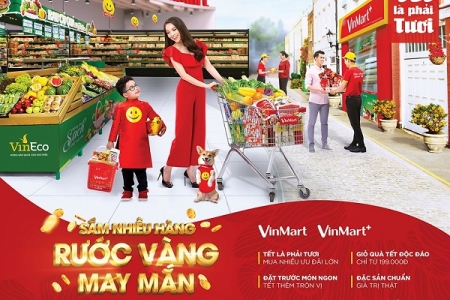 Sắm tết trúng vàng tại Vinmart & Vinmart+