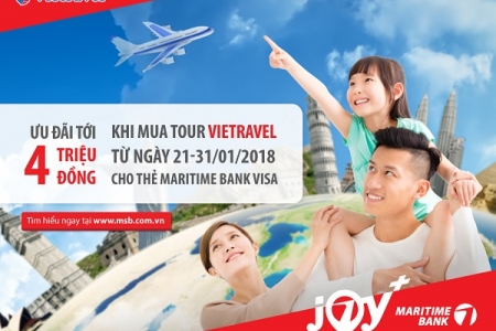 Du lịch Tết với thẻ tín dụng du lịch Maritime Bank Visa