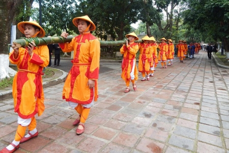 Tái hiện nghi lễ dựng nêu ngày Tết tại Đại Nội Huế