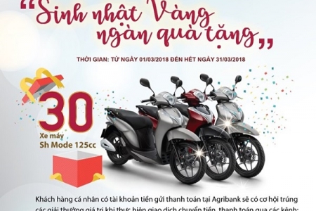 Agribank dành ngàn quà tặng trị giá gần 14 tỷ đồng đến khách hàng