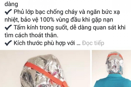 Đổ xô kinh doanh mặt nạ chống khói độc sau vụ cháy chung cư Carina Plaza