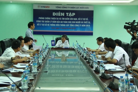 Điện lực miền Bắc: Họp triển khai diễn tập cứu nạn, cứu hộ tại Nghệ An