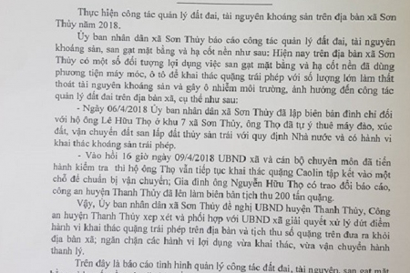 Phú Thọ: Lợi dụng "hạ cốt nền" khai thác cao lanh, núi đồi tan hoang