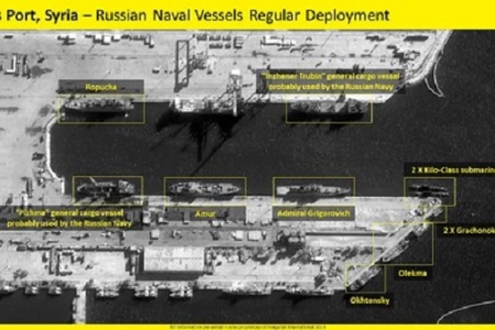 Hàng loạt tàu chiến Nga ở Syria có thể đã xuất kích chuẩn bị chiến đấu