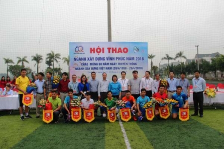 Vĩnh Phúc: Hội thao chào mừng 60 năm Ngày truyền thống ngành Xây dựng