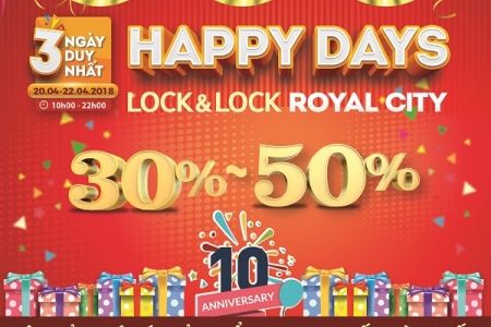 Lock&Lock ưu đãi lớn kỷ niệm 10 năm đến Việt Nam