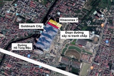 Hà Nội yêu cầu xử lý dứt điểm tranh chấp hạ tầng giao thông giữa Goldmark City và Vinaconex 7