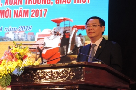 Công bố Quyết định công nhận 4 huyện của Nam Định đạt chuẩn NTM năm 2017