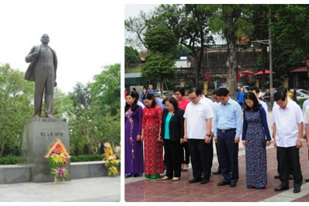 Hà Nội dâng hoa Kỷ niệm 148 năm ngày sinh V.I.Lenin