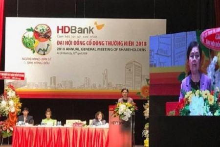 HDBank: Đại hội đồng cổ đông thường niên năm 2018