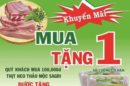 Sagrifood thực hiện chương trình khuyến mãi thịt heo thảo mộc Sagri tại siêu thị Lotte