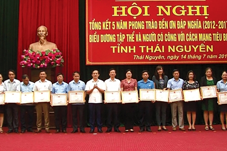 Thái Nguyên: Nhìn lại 5 năm phong trào đền ơn đáp nghĩa