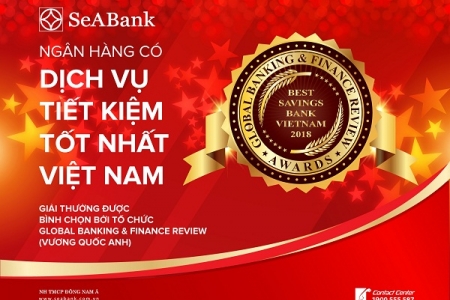 SeaBank lần thứ 8 nhận giải thưởng quốc tế củaGlobal Banking & Finance Review